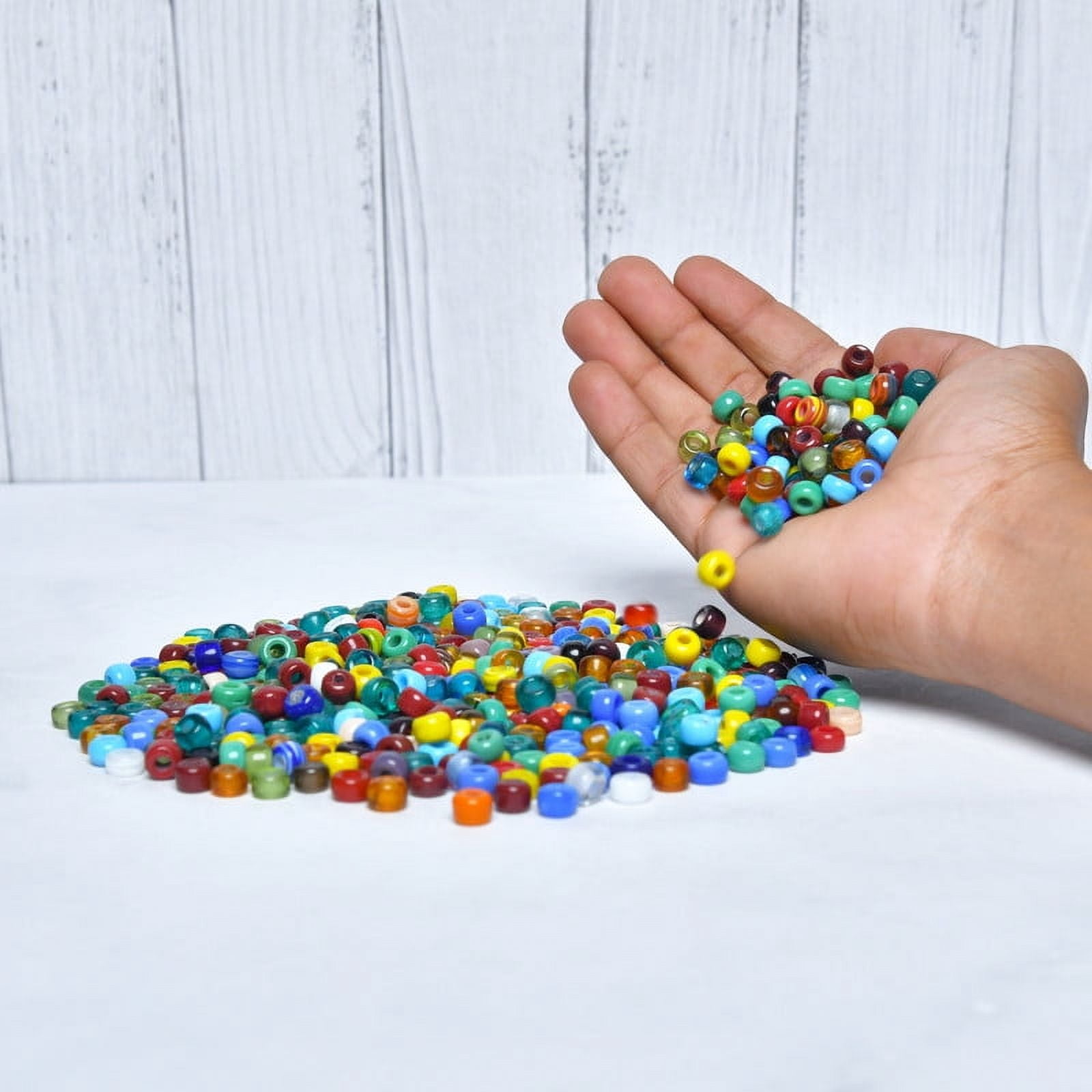 Craft Attic 200-Piece Assorted Glass Beads for Jewelry Making