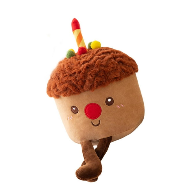 Pastel de cumpleaños, juguete de peluche, decoración del hogar, Animal relleno decorativo suave, muñeco de peluche para sala de estar, oficina, dormit