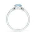 thumbnail image 2 of Angara Natural 1.5 Ct. Aquamarine Solitaire Ring in Sterling Silver for Women (Ring Size: 11.5), 2 of 10