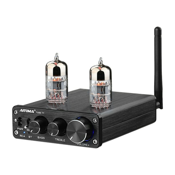 texto barajar cuenca AIYIMA Tube T7 Audio 6N3 Tube Preamp Bluetooth 5.0 Warm Vacuum Buffer  Preamplifier with Treble Bass Tone for Home Theater System HiFi Stereo  Vacuum Bile Tube - Walmart.com