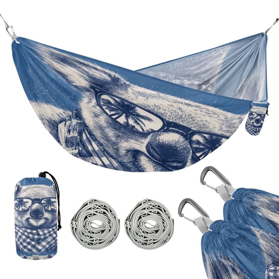 Hanging Hammock Portable Travel Camping For Outdooor Beach Camping Hiking Koala