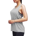 thumbnail image 4 of Camisetas de entrenamiento para mujer, camisetas deportivas de yoga, camisetas largas sin mangas, ropa de entrenamiento de gimnasio Adepaton LRWJ021-19, 4 of 5