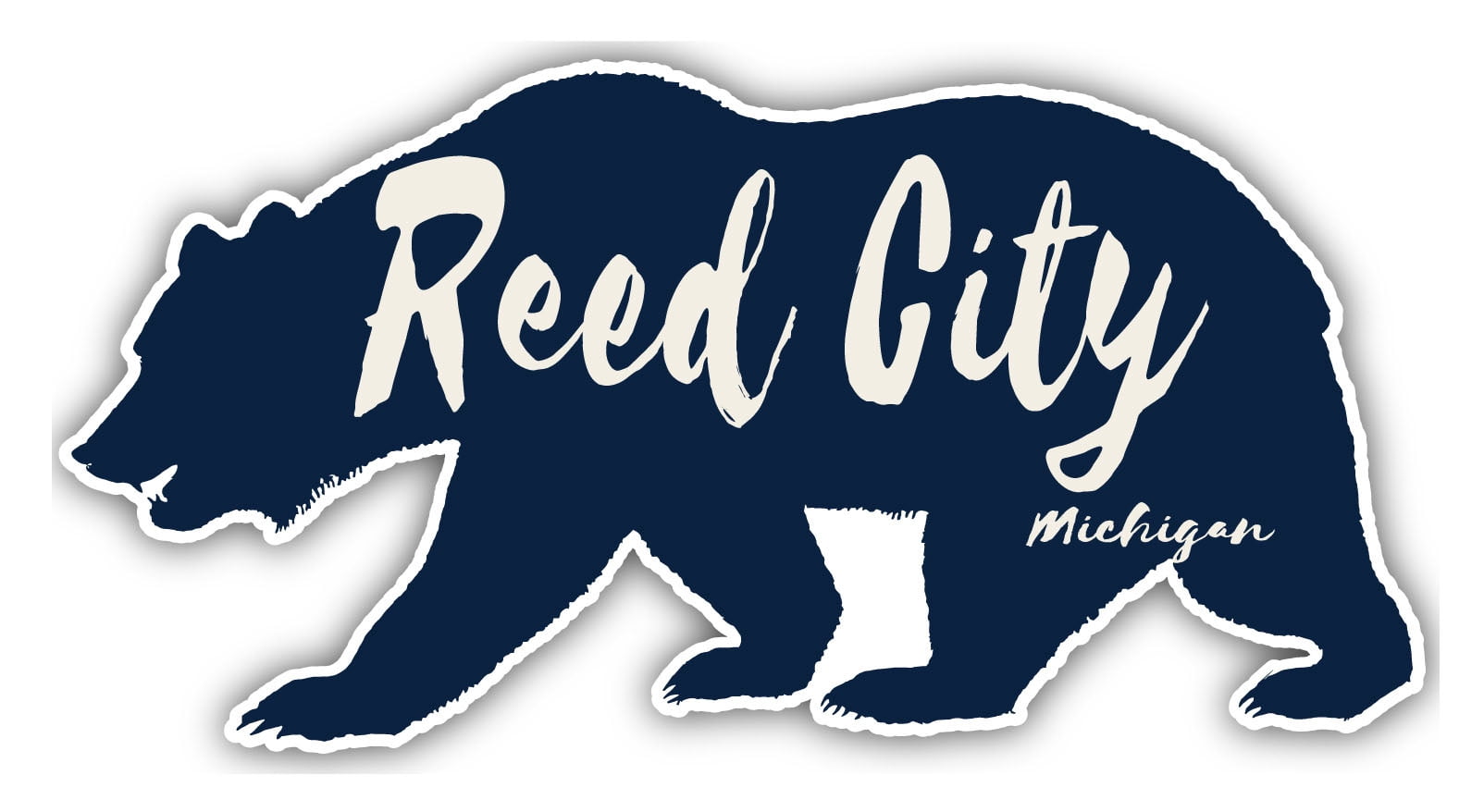 Reed City Michigan Souvenir 3x1.5Inch Fridge Bear Design