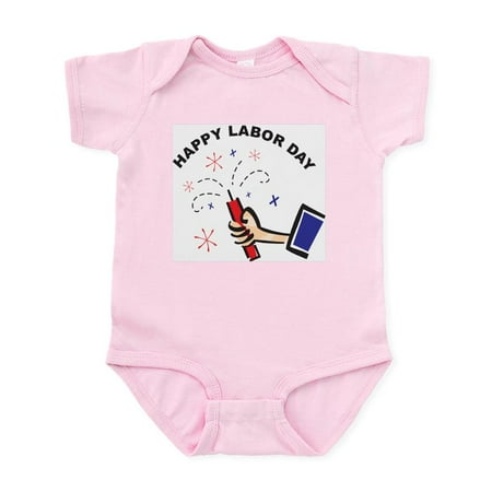 

CafePress - Happy Labor Day Infant Bodysuit - Baby Light Bodysuit Size Newborn - 24 Months