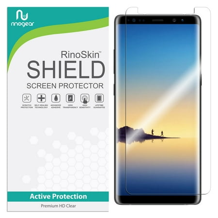 Galaxy Note 8 Screen Protector RinoGear Flexible HD Crystal Clear Anti-Bubble Unlimited Replacement