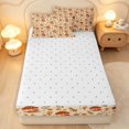 thumbnail image 4 of Homewish Fungus Botanical Mushroom Zipper Full Size Comforter Sets With Fitted Sheet And 2 Pillowcases,Vintage Fungus Plant Zipper Bedding Set,Reversible,4Pcs, 4 of 8