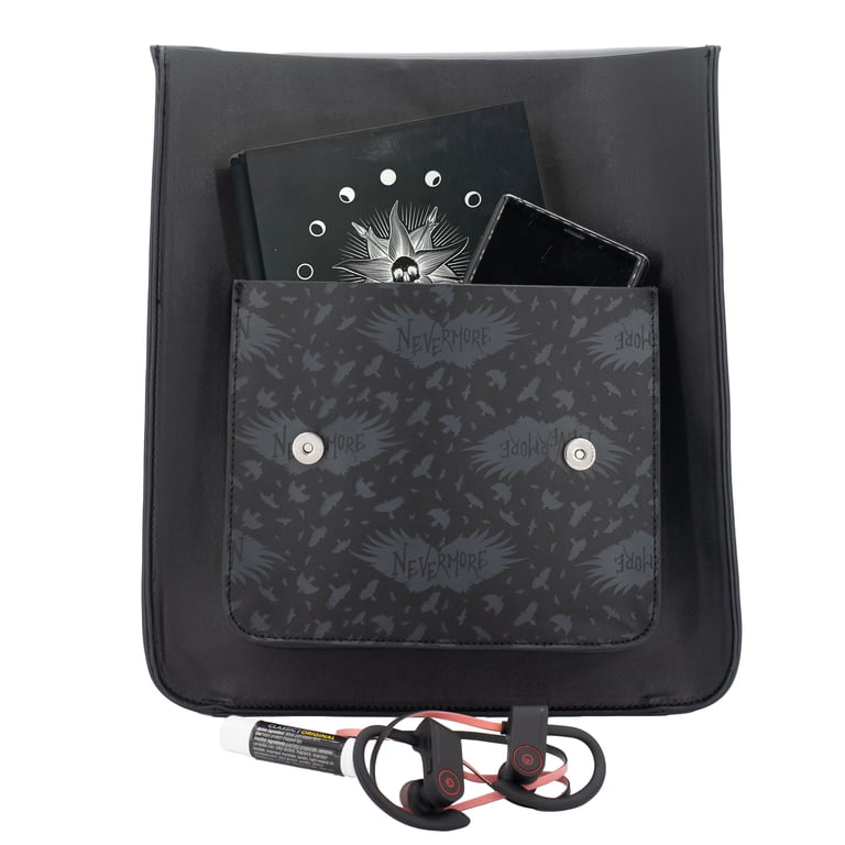 Wednesday Fan GTS Trolley Backpack - Gray Rolling Backpack For School, 39L Capacity With Wheels & Telescopic Handle