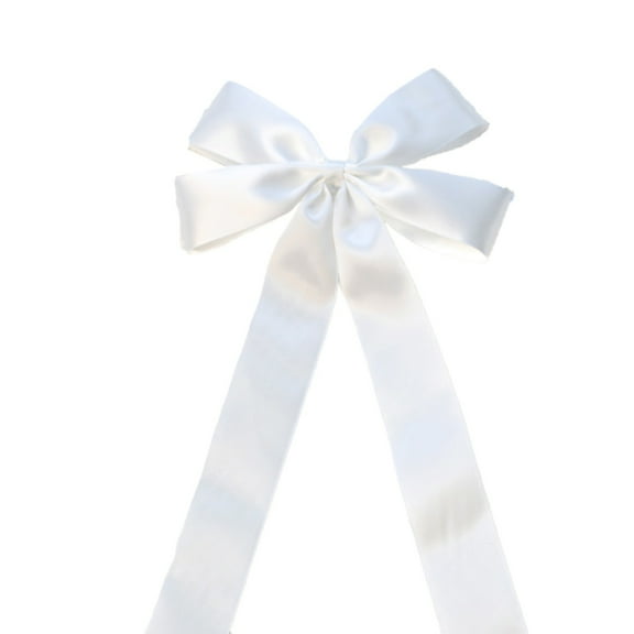 Luoshdecor Christmas Satin Bows,13 in Smooth Bow with Twist Tie, Hanging Ornament Bowknot for Xmas Tree Winter Home Wreath Party Decor
