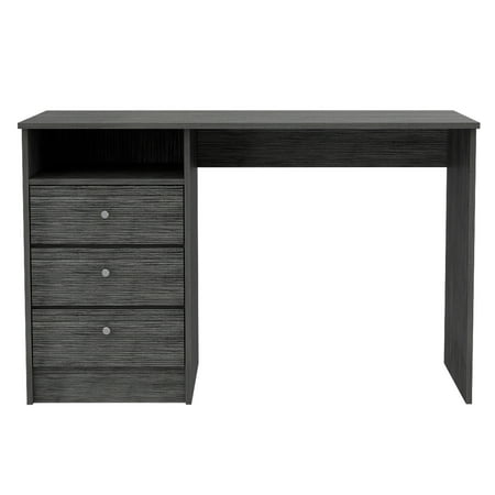 UPC: 0798911202759 | TUHOME Andalucia Desk with 3 Drawers and Open Hutch Dark Grey