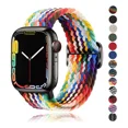 thumbnail image 2 of Correa De Nailon Trenzado Para Apple Watch Banda Elástica, 2 of 6
