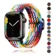 thumbnail image 2 of Correa De Nailon Trenzado Para Apple Watch Banda Elástica, 2 of 6