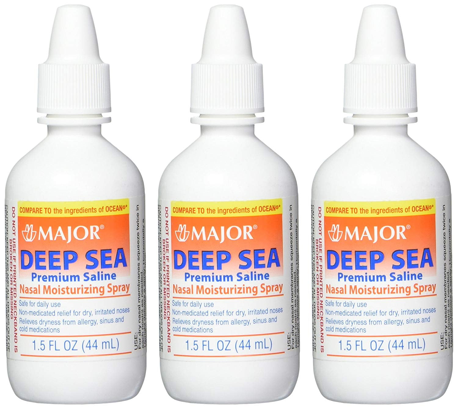Major Deep Sea Nasal Spray 1.5 Oz Generic 3 Ct Nasal Spray