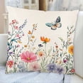 thumbnail image 4 of Product Classification Pillow 45x45cm Linen Cushion Cover with Spring Floral Design for Sofa Bedroom – Elegant Home, 4 of 8