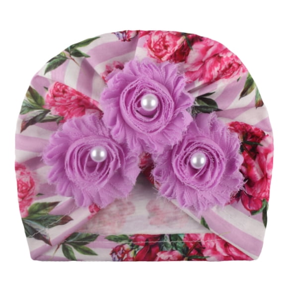 Stylish Floral Stripe Headband Headwear for Toddler Boy Girl Kids Baby Print Hat Accessories
