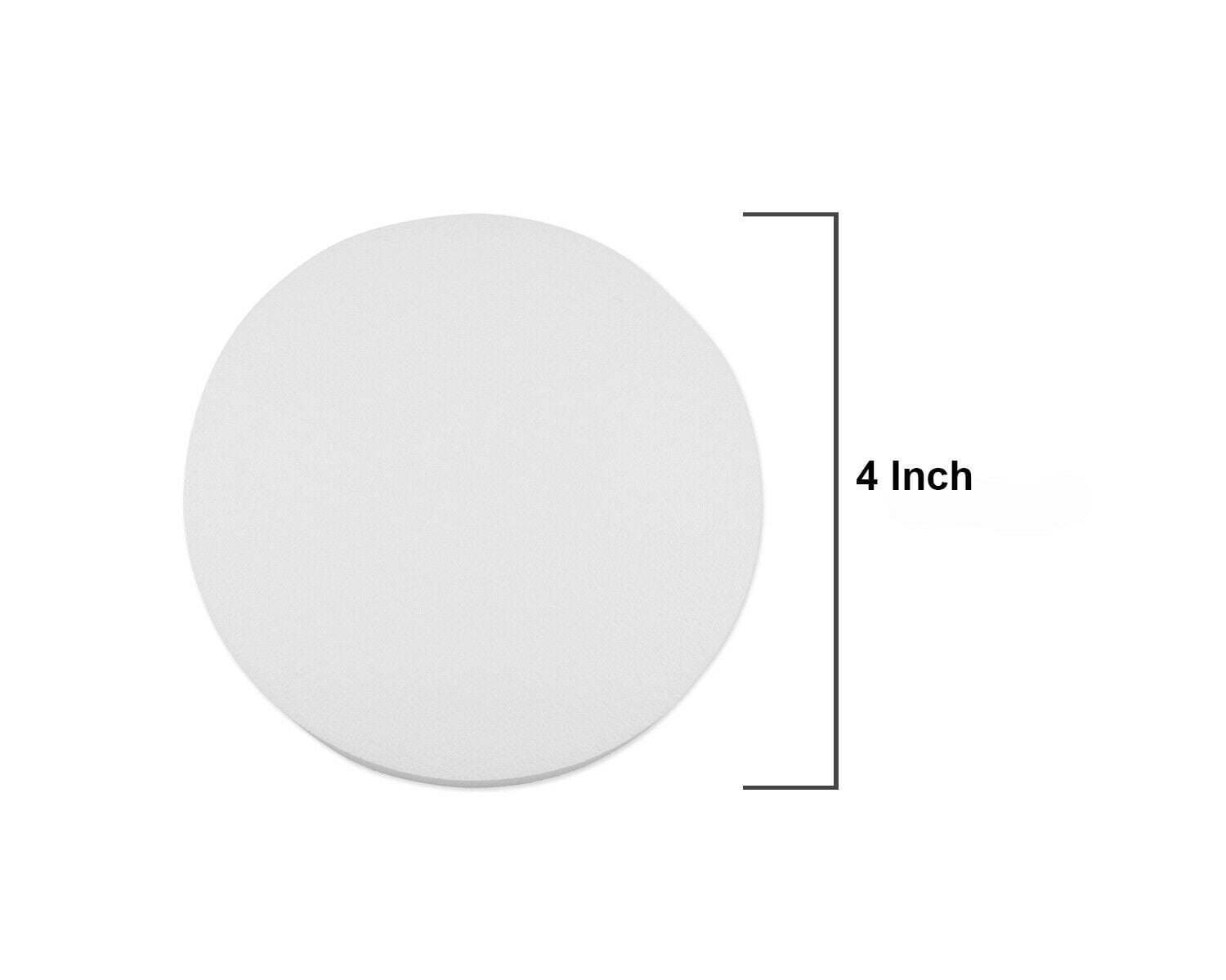 4 In White Smooth Foam Disc Styrofoam Floral DIY Wedding Centerpiece Craft BULK