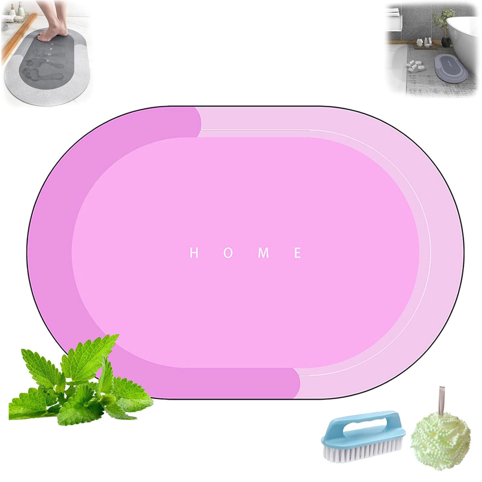 The Magic Mat,the Magic Mat Bath Mat,Modernized Magic Mat Bathroom,Absorbent Non Slip Quick Dry Bath Mat Rug