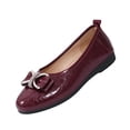 thumbnail image 2 of longantii Women's Casual Flat Loafers Breathable Perforated Round Toe Slip On Shoes with Bow Rhinestone Comfort Wedge Heel Dress Flats for Spring Summer Work, 2 of 6