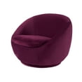 thumbnail image 5 of Better Homes & Gardens Mira Swivel Accent Chair, Merlot Velvet, 5 of 8