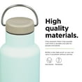 thumbnail image 4 of Klean Kanteen Classic Insulated Water Bottle with Loop Cap - Stainless Steel Drinking Bottle for Hot & Cold Beverages - Dishwasher-Safe Travel Bottle - Blue Tint, 20 oz, 4 of 7