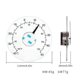 thumbnail image 2 of Wall Window Thermometer, Outdoor Indoor Household Transparent Thermometer, 2 of 2