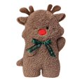 thumbnail image 1 of Almohada navideña rellena para decoración de fiesta navideña, regalo de Navidad, sofá de peluche Alce, 1 of 9