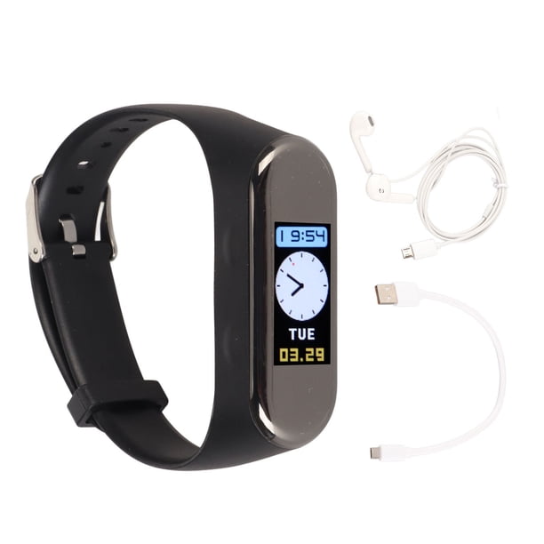 Reloj grabador de voz con IA, reducción de ruido inteligente HD, pulsera de grabación de voz digital activada por voz, 8 GB