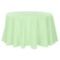 thumbnail image 1 of 1 Pc, Polyester 108" Round Tablecloth - Mint Green For Weddings, Trade Shows, Showrooms, Events, 1 of 1