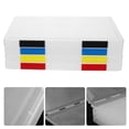 thumbnail image 4 of MasteelfCA 4Pcs File Storage Box File Organizer Document Storage Box Transparent File Box Office File Container, 4 of 8