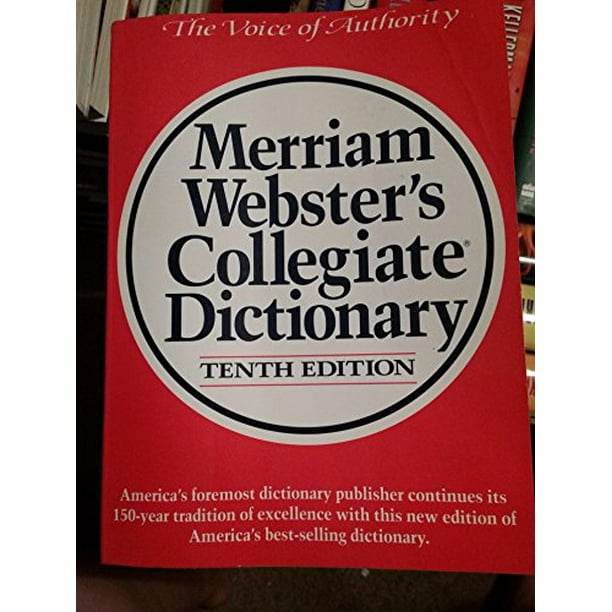 Merriam sters Collegiate Dictionary, PreOwned Paperback 0155017462