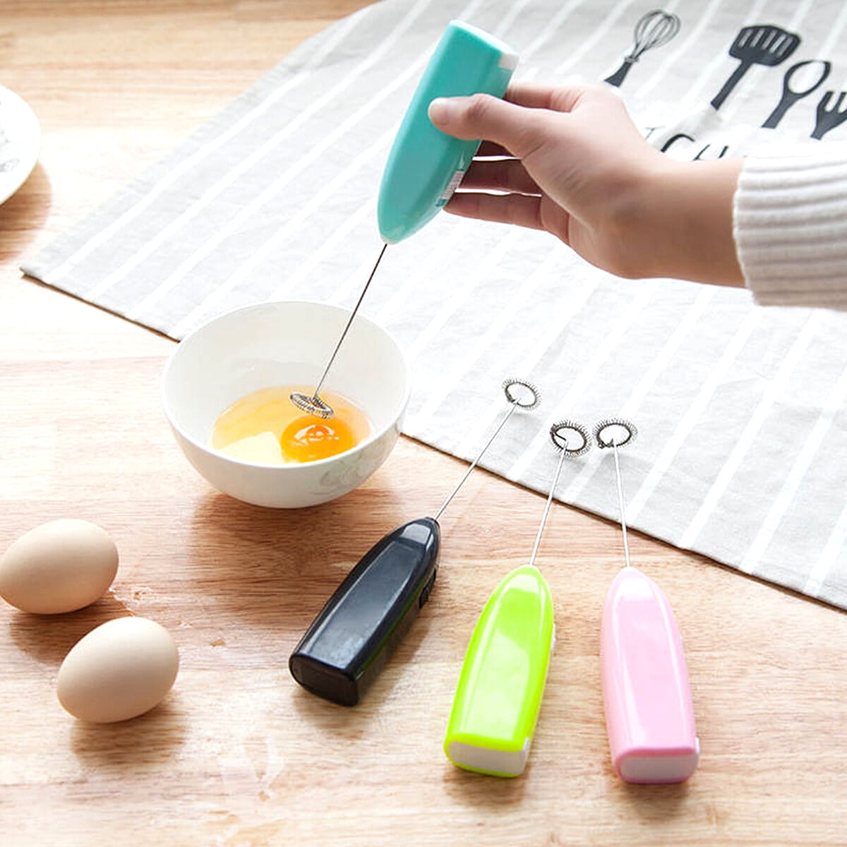 Dropship Mini Stainless Electric Handheld Egg Beater Household