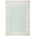 thumbnail image 3 of Safavieh Courtyard Caleb Botanical Indoor/Outdoor Area Rug, Aqua/Cream, 8' x 11', 3 of 13