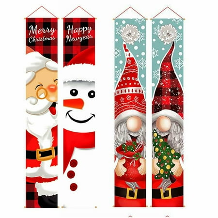 2022 New Merry Christmas Porch Door Banner Hanging Ornament Creative Christmas Decoration For Home Porch Sign Outdoor Colorful | Walmart Canada