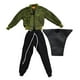 thumbnail image 5 of Conjunto de ropa y pantalones para figura a escala 1:12, hecho a mano, informal, con camiseta corta Verde, 5 of 9