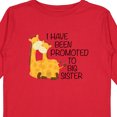 thumbnail image 4 of Inktastic I Have Been Promoted to Big Sister Girls Long Sleeve Toddler T-Shirt, 4 of 5