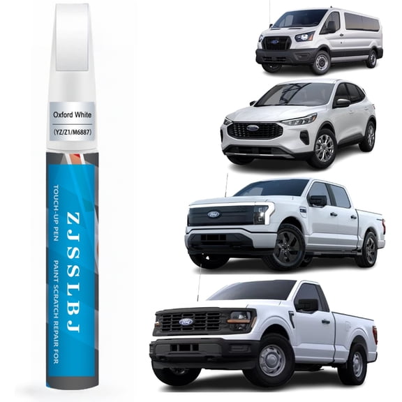 Car Touch Up Paint(Oxford White(Z1)) for Ford, Car Paint Scratch Repair Kit, Quick & Easy Solution to Repair, 2 in 1 Scratch Remover Pen