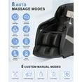 thumbnail image 4 of RELX Massage Chair Full Body, Zero Gravity Airbag Shiatsu Massage Chair with SL-Track, Heating, AI Control, Body Scan, 13 Modes, Foot Rollers, and Deep Yoga Stretch (Black), 4 of 8