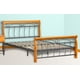 thumbnail image 1 of Cama Matrimonial de Madera de Maple Mobilkraft  Modelo 832 Matrimonial, Estilo Contemporaneo en color Maple y Acero, 1 of 4