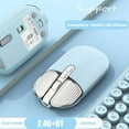 thumbnail image 4 of Mistaha Wireless Mouse with UV Skin-Friendly Coating, Silent Design, One-Click Desktop, Precise Positioning, 500mAh Rechargeable Battery - Blue, 4 of 6