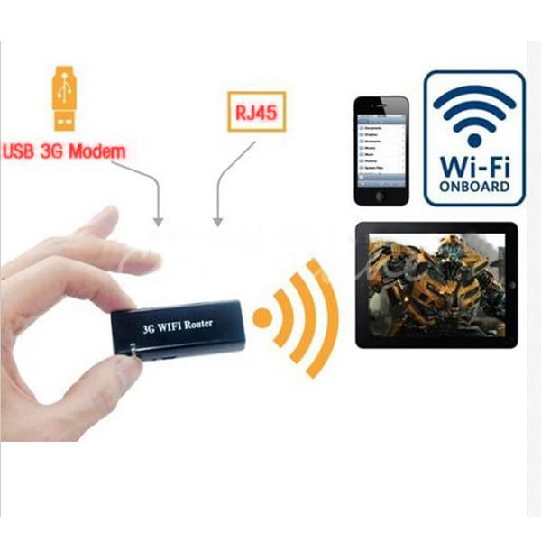M.way 3G 4G Portable Mini USB Wireless WiFi Travel Router RJ45 LAN Repeater Bridge Wlan Hotspot AP Client 150Mbps For... by M.way