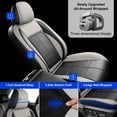 thumbnail image 5 of Car Seat Cover Fit for Mitsubishi Outlander 2007-2026,Breathable Waterproof Seat Protector,Anti-Slip Protection Fast Install Easy Clean Scratch Resistant Gray,Full Set(2 Row 5 Seats), 5 of 12