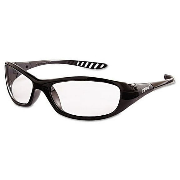 V40 Hellraiser Safety Glasses, Black Frame, Clear Lens | Bundle of 5