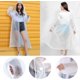thumbnail image 5 of Poncho de Lluvia 2 Piezas Poncho Impermeable Reutilizable Chubasqueros Ligeros con Capucha Chubasquero para Mujeres Hombres Senderismo Camping Viajes (Transparente y Gris), 5 of 5