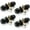 Black, variant on Versa Door Knob Chrome Passage Door Handle 4 Pack by Villar Home Designs