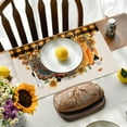 thumbnail image 5 of Harvest Thanksgiving Printed Cotton Linen Fabric Insulation Western Placemat, Thanksgiving Decorative Placemat Linen Strong Table Mat, 5 of 5