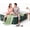 Midnight Green, variant on Air Mattress with -in Pump 18in, 3-Layer Fabric-Laminated Side Walls Anti-Leak, Coil-Beam Support 800 LBS, 3-Min Inflation Blow up Air Mattress for Guests Camping