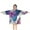 Purple Butterfly Rose, variant on Purple Butterfly Rose Pattern Blanket Hoodies for Kids 6-13YR Oversize Wearable Blanket Hoodies for Boys Girls Teens
