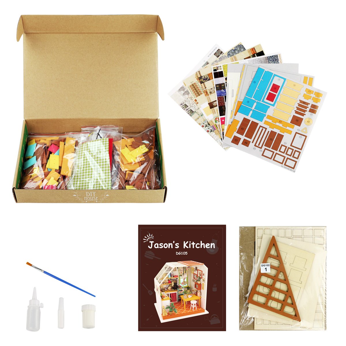 Hands Craft DIY Miniature Store Kit  Simon's Coffee (DG109) – Hands Craft  US, Inc.