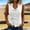 White, variant on Women's Split V Neck Sleeveless Tie Front Vest Tank Top, Solid Cotton Linen Woven Double Bow Wrap Fitted Waist Cropped Casual Blouse