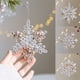 thumbnail image 5 of 1 pieza de copo de nieve navideño, alce, árbol de Navidad, colgante, corona de ciervo de cristal de Noel, adornos colgantes, regalos de festival de Año Nuevo de Navidad, 5 of 5