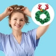 thumbnail image 3 of Unique Bargains 1 Pc Hair Elastics Fashion Christmas Antlers Hair Ties Red Green, 3 of 5